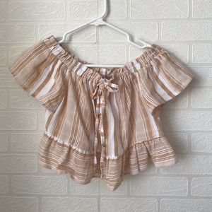 NEVER WORN OFF THE SHOULDER TOP